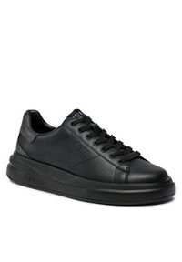 Guess Sneakersy Elba FMPVIB LEA12 Czarny. Kolor: czarny. Materiał: skóra