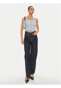 Levi's® Top Drea A7614-0000 Niebieski Slim Fit. Kolor: niebieski. Materiał: bawełna, jeans #5