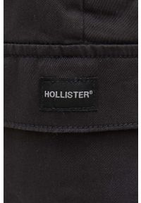 Hollister Co. szorty męskie kolor czarny. Kolor: czarny. Materiał: materiał #3
