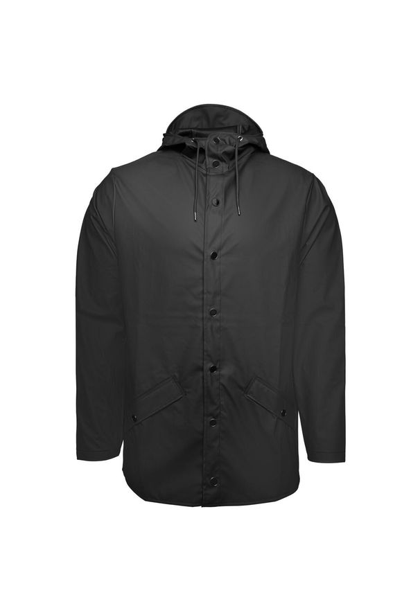 Rains - Kurtka RAINS JACKET W3 Czarny. Kolor: czarny. Materiał: syntetyk, tkanina. Sport: turystyka piesza