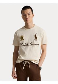 Polo Ralph Lauren T-Shirt 710B20010001 Kremowy Regular Fit. Typ kołnierza: polo. Kolor: kremowy. Materiał: bawełna #1