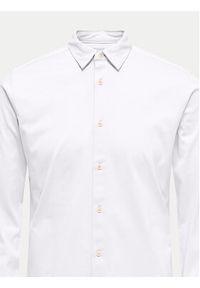 Only & Sons Koszula Robin 22031023 Biały Slim Fit. Kolor: biały. Materiał: bawełna