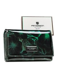 Portfel damski Peterson PTN PS112-FDS zielony. Kolor: zielony