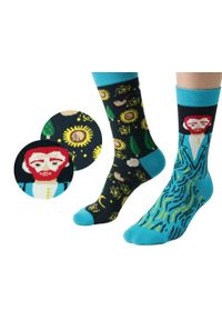 His Story - Skarpetki Bawełniane - Tematyczne - Asymetryczne, van Gogh. Kolor: wielokolorowy. Materiał: elastan, bawełna, poliamid #5