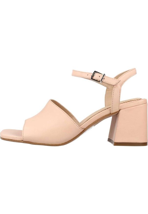 Clarks - Sandały CLARKS SHEER65 BLOCK Rose. Kolor: różowy. Materiał: skóra. Sezon: lato