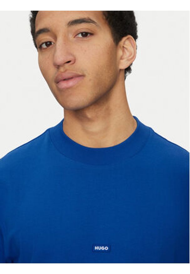 Hugo - HUGO T-Shirt Nieros 50509991 Niebieski Regular Fit. Kolor: niebieski. Materiał: bawełna