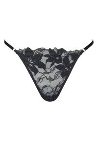 Hunkemöller Stringi Ingrid 300468 Czarny. Kolor: czarny. Materiał: syntetyk