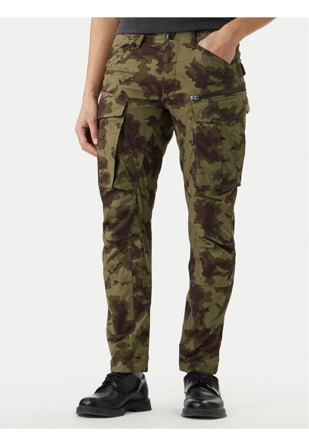 G-Star RAW - G-Star Raw Spodnie materiałowe Rovic D02190-D553 Zielony Regular Fit. Kolor: zielony. Materiał: bawełna