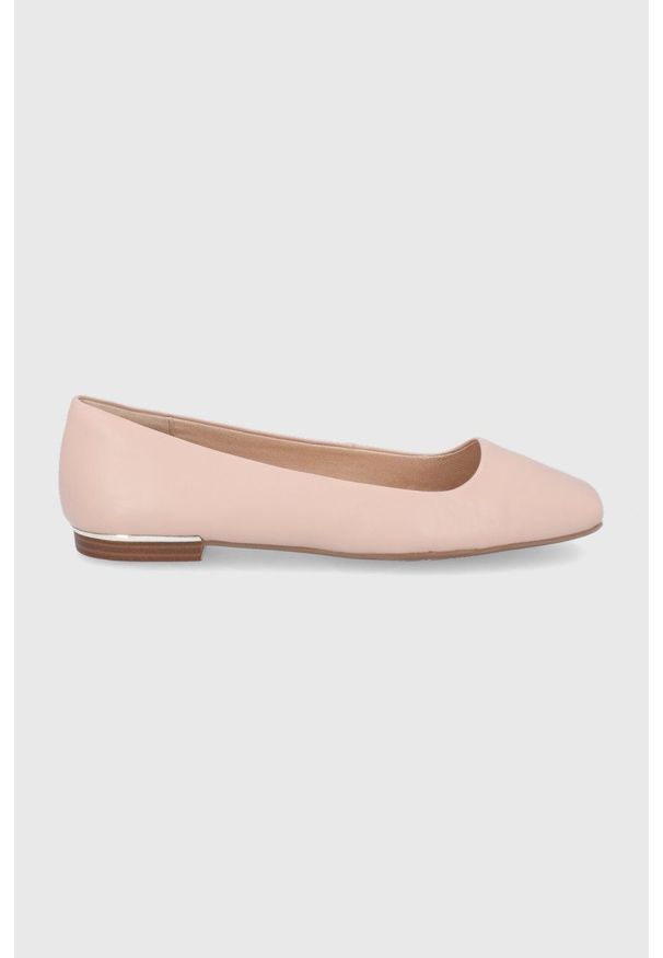 Aldo - Baleriny skórzane Koosaflex. Kolor: beżowy. Materiał: skóra