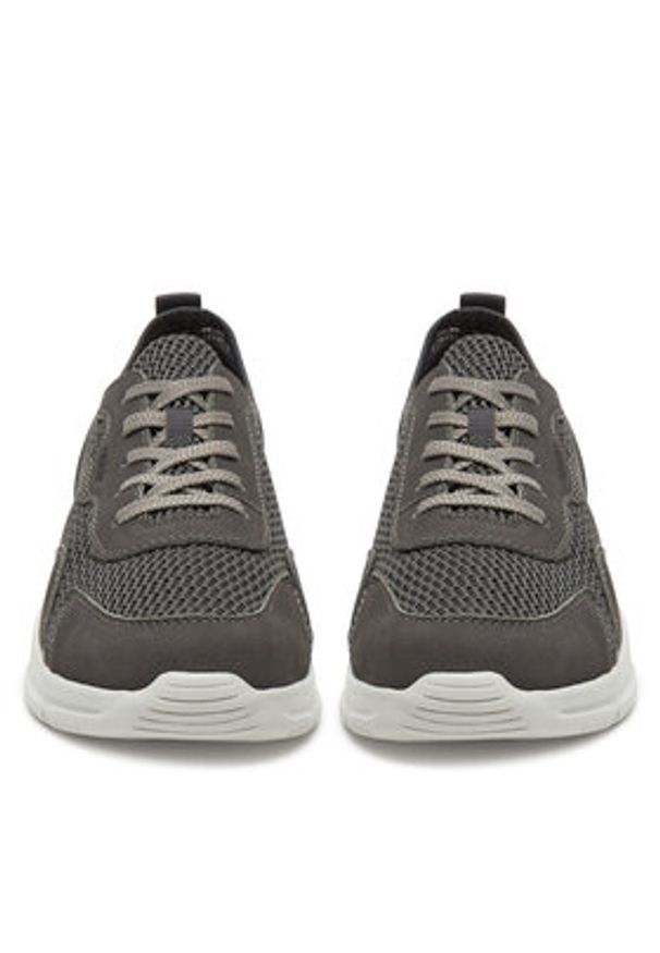Rieker Sneakersy B7305-45 Szary. Kolor: szary. Materiał: materiał