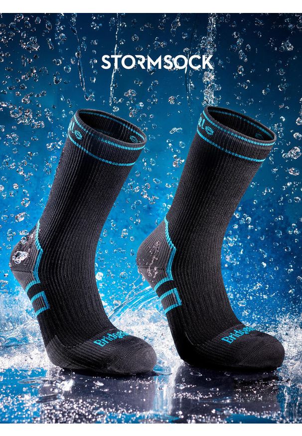 BRIDGEDALE - Skarpety wodoodporne Bridgedale StormSock Mid Boot. Kolor: wielokolorowy, niebieski, czarny