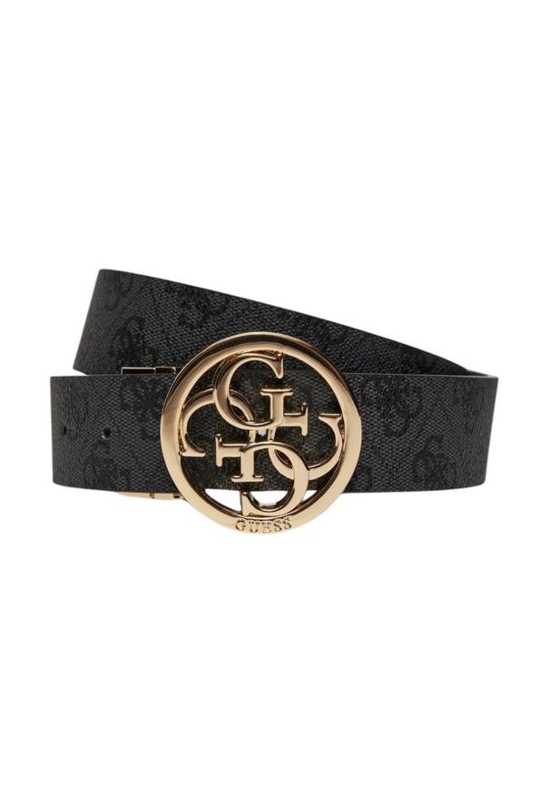 Guess - GUESS Czarny dwustronny pasek damski Noelle, Rozmiar XS. Kolor: czarny