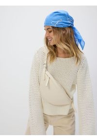 Reserved - Torebka typu nerka - złamana biel. Materiał: skórzane #1