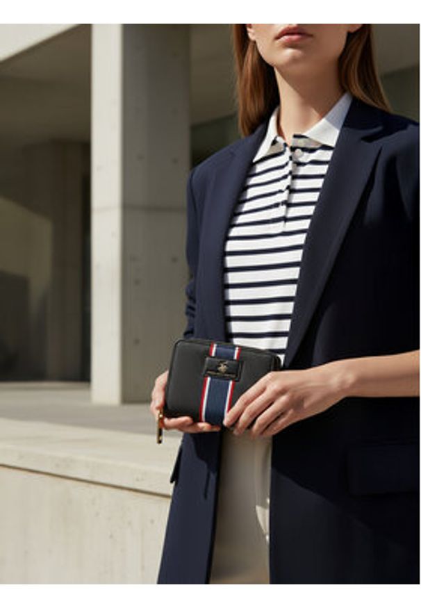 Beverly Hills Polo Club Portfel CEO-BHPC-W1-005-AW25 Czarny. Kolor: czarny. Materiał: materiał