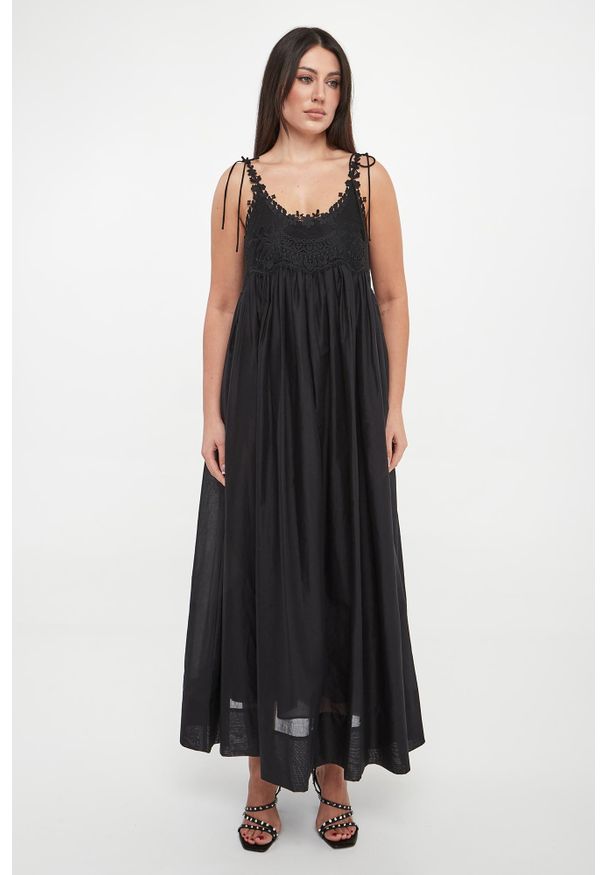 Twinset Milano - Sukienka maxi TWINSET. Długość: maxi