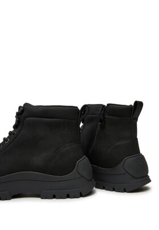 Calvin Klein Jeans Trapery Hybrid Wp Boot Laceup Rebellious YM0YM01077 Czarny. Kolor: czarny. Materiał: skóra
