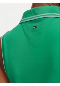 TOMMY HILFIGER - Tommy Hilfiger Polo 1985 WW0WW49561 Zielony Slim Fit. Typ kołnierza: polo. Kolor: zielony. Materiał: bawełna #5