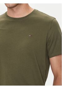 Tommy Jeans T-Shirt DM0DM04411 Zielony Slim Fit. Kolor: zielony. Materiał: bawełna #5