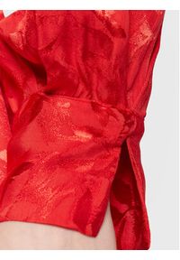 Closet London Sukienka codzienna D8228 Czerwony Regular Fit. Okazja: na co dzień. Kolor: czerwony. Materiał: wiskoza. Typ sukienki: proste. Styl: casual #4
