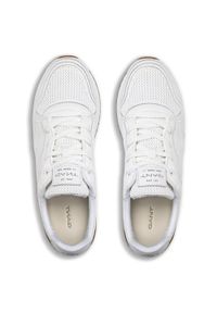 GANT - Sneakersy damskie białe Gant Bevinda. Kolor: biały. Materiał: materiał #3