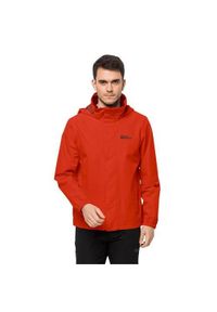 Kurtka uniwersalna męska Jack Wolfskin 11111422193. Typ kołnierza: kaptur. Kolor: czerwony. Materiał: syntetyk. Sport: turystyka piesza
