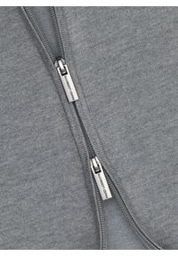 Pako Lorente - PAKO LORENTE - Szary rozpinany sweter męski. Okazja: na co dzień. Kolor: szary, beżowy. Materiał: wiskoza, poliamid. Wzór: gładki. Sezon: jesień. Styl: casual #4