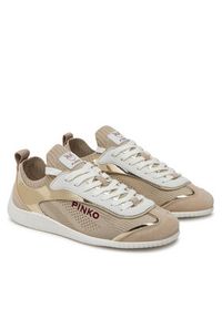 Pinko - PINKO Sneakersy Reby 03 SS0061 T026 Beżowy. Kolor: beżowy. Materiał: materiał