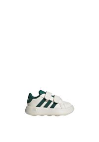 Adidas - Buty Grand Court 2.0 Kids. Kolor: czarny, zielony, biały, wielokolorowy. Materiał: materiał
