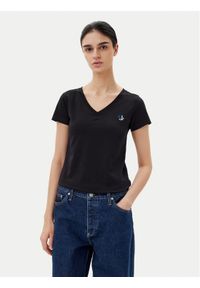 Karl Lagerfeld Jeans T-Shirt A2W17097 Czarny Regular Fit. Kolor: czarny. Materiał: bawełna