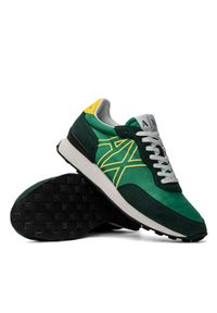 Sneakersy męskie zielone Armani Exchange XUX129 XV549 00134. Kolor: zielony