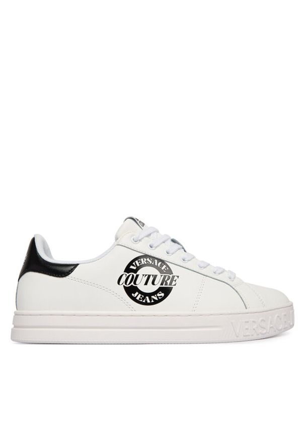 Versace Jeans Couture Sneakersy 80YA3SK1 Biały. Kolor: biały. Materiał: skóra