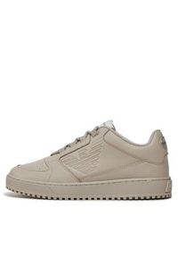 Emporio Armani Sneakersy X4X636 XR070 00426 Beżowy. Kolor: beżowy