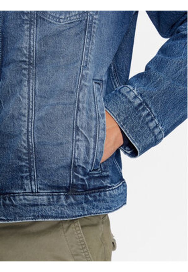 s.Oliver Kurtka jeansowa 2135893 Niebieski Regular Fit. Kolor: niebieski. Materiał: bawełna, jeans