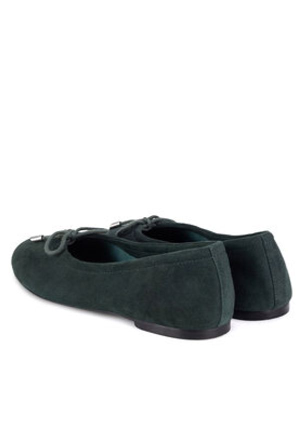 Gino Rossi Baleriny LAYLA-118070 Zielony. Kolor: zielony. Materiał: zamsz, skóra