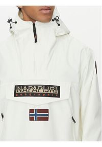 Napapijri Kurtka anorak Rainforest Next Sum NP0A4ILW Biały Loose Fit. Kolor: biały. Materiał: syntetyk #4