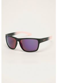 Uvex Okulary przeciwsłoneczne damskie kolor czarny. Kształt: prostokątne. Kolor: czarny #1