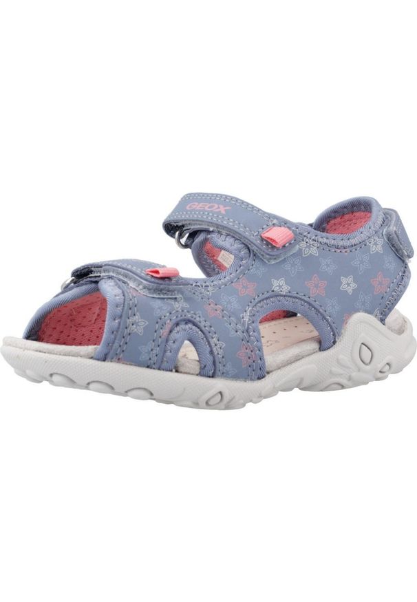 Geox - Sandały GEOX J SANDAL WHINBERRY G Niebieski. Kolor: niebieski. Materiał: syntetyk, tkanina. Sezon: lato