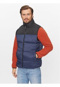 Jack & Jones - Jack&Jones Bezrękawnik 12235861 Granatowy Regular Fit. Kolor: niebieski. Materiał: syntetyk. Długość rękawa: bez rękawów