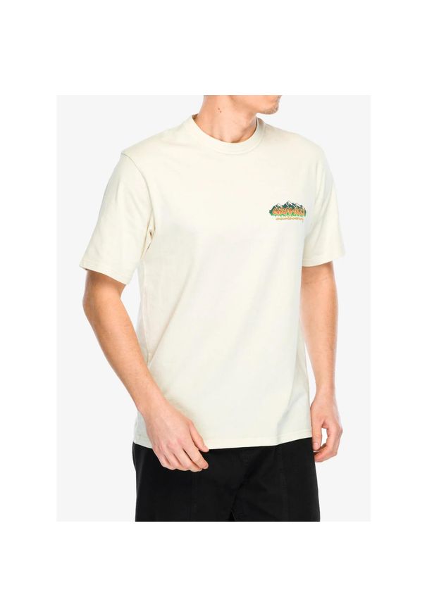 Koszulka z nadrukiem Gramicci Mountaineering Tee. Kolor: beżowy. Wzór: nadruk