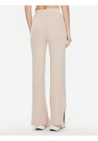 Calvin Klein Spodnie dzianinowe Essential K20K206023 Beżowy Wide Leg. Kolor: beżowy. Materiał: dzianina, syntetyk #3