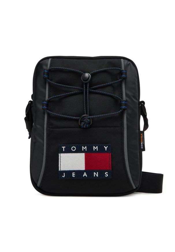 Saszetka Tommy Jeans. Kolor: czarny