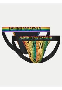 Emporio Armani Underwear Komplet 2 par slipów Jock Strap 111932 4R513 3342 Kolorowy. Materiał: bawełna. Wzór: kolorowy