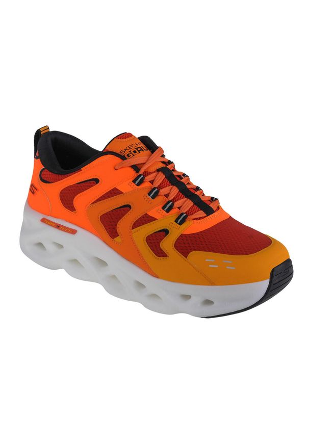 skechers - Buty sportowe Sneakersy męskie, GO Run Swirl Tech-Surge. Kolor: czerwony, pomarańczowy, wielokolorowy, żółty. Model: Skechers Sport. Sport: bieganie
