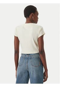 Calvin Klein Jeans T-Shirt LV047F833G Żółty Slim Fit. Kolor: żółty. Materiał: bawełna #3