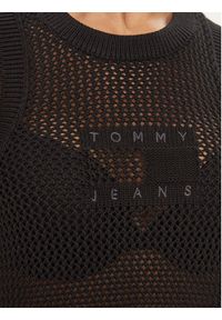 Tommy Jeans Sukienka letnia Open Stitch Flag DW0DW17930 Czarny Regular Fit. Kolor: czarny. Materiał: bawełna. Sezon: lato #4