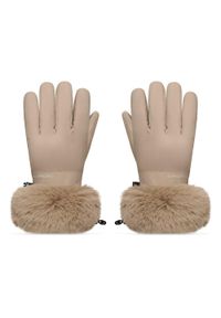 SIROKO - Rękawice narciarskie retro Siroko Langlauf Camel. Kolor: beżowy. Materiał: syntetyk, polar, futro. Sezon: zima. Sport: narciarstwo #1