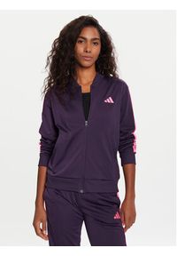 Adidas - adidas Dres Essentials 3-Stripes JX0510 Fioletowy Regular Fit. Kolor: fioletowy. Materiał: syntetyk #3