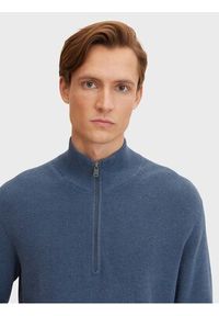 Tom Tailor Sweter 1032277 Niebieski Regular Fit. Kolor: niebieski. Materiał: bawełna #3
