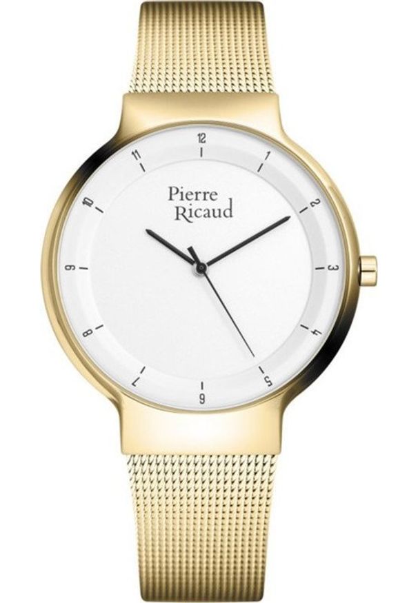 Zegarek Pierre Ricaud Zegarek męski Pierre Ricaud P91077.1113Q złoty. Kolor: złoty