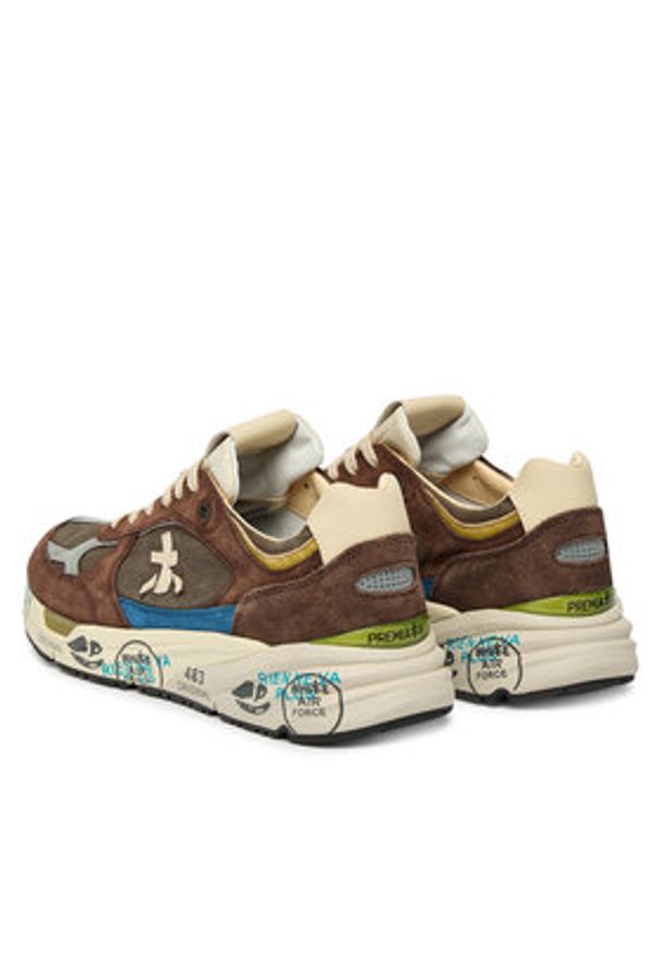 Premiata Sneakersy Mase25 Var 8026 Bordowy. Kolor: czerwony. Materiał: skóra, zamsz